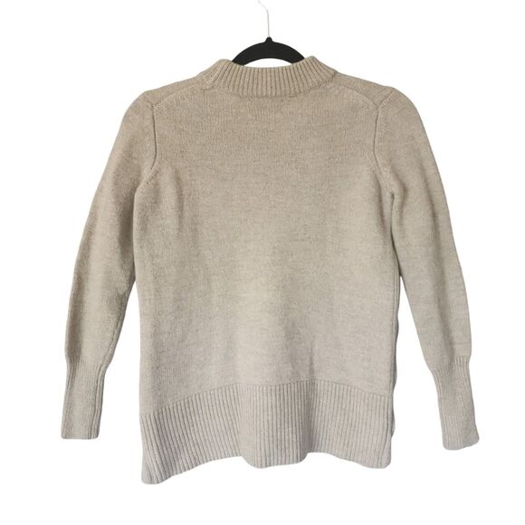 Tuckernuck Bexley Pullover Mock Sweater Mock Neck Dune Side Buttons Size XS - Picture 4 of 9